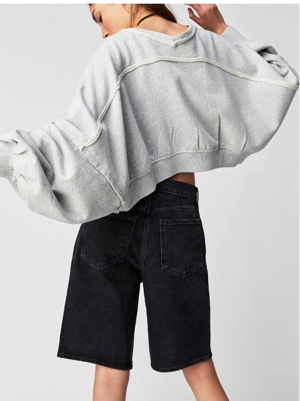 FREE PEOPLE SHRUG IT OFF LONG SLEEVE SHRUG SWEATSHIRT XL - Picture 2 of 5